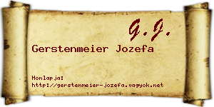 Gerstenmeier Jozefa névjegykártya